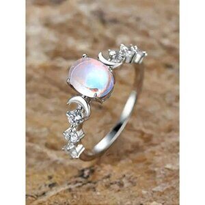 1 PC Fashion Cubic Zirconia Ring For Women For Wedding Engagement Party Jewelry